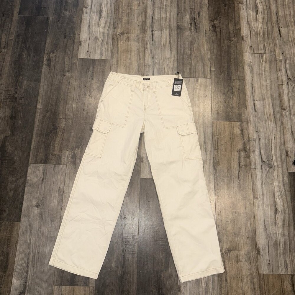 True Religion Military SN Cargo Pants Size 29 Winter White MSRP $139 NWT Womens - Picture 2 of 11